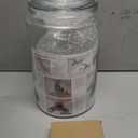 Large 1 Gallon Laundry Liquid Detergent Dispenser with Spigots and Measuring Cups, 4L Laundry Soap Holder Organizer for Fabric Softener, Soap, Glass Containers for Room Organization Storage (1 Pack)