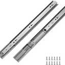 LONTAN 10 Pairs Soft Close Drawer Slides 22 Inch Drawer Guides 3 Fold Full Extension Ball Bearing Heavy Duty Drawer Slides, 100LB Capacity