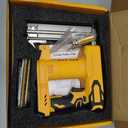 18 Gauge Brad Nailer Cordless for Dewalt 20V Max Battery, 2 in 1 Brushless Electric Staple Gun/Nail Gun with 500 Nails and 500 Staples, Dual Protection Design, for Home Improvement, Woodworking