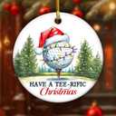 4 x Golf Christmas Ornaments 2025 - Golf Gifts for Men Women Dad Husband, Ceramic Golf Ornament for Christmas Decorations, Gifts for Golfers, Golfing Lovers, Friends