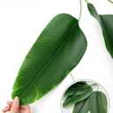 CATTREE 33 inch Tall Artificial Banana Tree, 9 Branches with Brown Leaves, UV Resistant Plastic, Ideal for Decorating Indoors or Outdoors