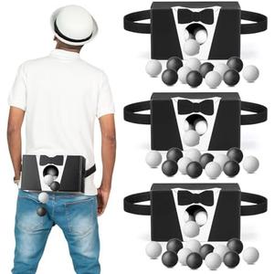 Yaomiao 4 Pack Bachelorette Party Game Shaking Swing Balls Set Wedding Bridal Shower Games Includes 4 Set Strap Shake Box and 80 Balls Funny for Party Favors Bachelorette