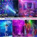 Disco Ball Light,Party Disco Strobe Ocean Star Projector Dj Dance Light Sound Activated with Remote Control Stage Rave for Parties Bar Birthday Wedding KTV Christmas Halloween Dancing Dcor