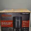 WILDGAME INNOVATIONS Quick-Set Pro 270lb Game Feeder with Digital Timer Durable Varmint-Proof Tripod Corn/Pellet Deer Hunting Feeder with 1-6 Feed Times & 50-feet Radius