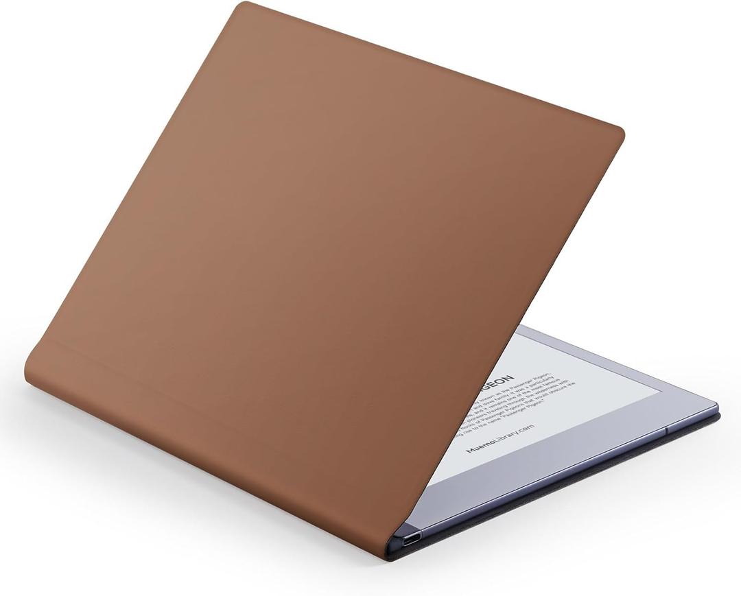 Ayotu Magnetic Folio Case for Remarkable 2 Paper Tablet 10.3" 2020 Released - Program Templates & Replacement Marker Stylus Pen Tips, PU Leather Brown