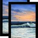 LUCKYLIFE 24x30 Picture Frame, Wall Hanging Poster Frames, Display Pictures 24 x 30 without Mat, Pack of 2, Black