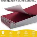 Polymer Material Reusable Napkin Band, Glue-Free Tear-Proof Water Resistant Oil-Proof Napkin Bands Set of 200(Front Burgundy Color and Back White), 6 Adjustable Sizes Napkin Rings