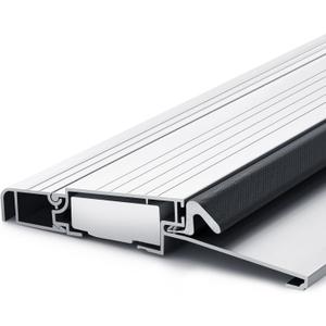 Blulu 36" Aluminum Exterior Door Threshold 5 5/8" Outdoor Swing Threshold Heavy Duty Adjustable Aluminum Door Sill Pan for Weatherproof & Easy Install for Residential/Commercial Use, Silver (1 Pcs)