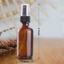 Wedama 2 oz Mini Glass Spray Bottle, Empty Small Spray Bottle with Funnel Dropper, Fine Mist for Hair, Travel, Plants, Cleaning Solutions and Skin Care 
