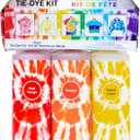 Tulip One-Step Tie-Dye Kit Extra Large Block Party 16 oz Easy Squeeze Bottles, All-in-1 Kit for Group Activity Tie-Dye, 6, Vibrant Colors