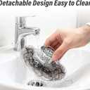 Tub Drain Protector Drain Hair Catcher,Stainless Steel Bathtub Shower Drain Hair Stopper Strainer Trap for Wash Basin Shower Bathroom Kitchen Sink to Catch Hair Debri and Foreign Objects Easil