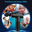 TOLOCO Massage Gun, Deep Tissue Back Massage for Athletes for Pain Relief, Percussion Massager with 10 Massages Heads & Silent Brushless Motor, Mothers Day Gifts, Black