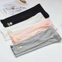 WEONEDREAM 2 Packs Girls Capris Leggings Breathable Soft Toddlers Cropped Pants for Summer (056-black-white)