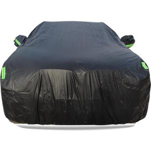 BOSEA SUV Car Cover Waterproof All Weather Black Super Durable Material Windproof Outdoor Winter Full Car Cover for Automobiles, Up to SUV 191in