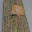 Chardin Home Natural Jute Table Runner 13x72 Inch  Vintage Boho Rustic Table Decor  Handwoven Table Runner in Natural Jute and Green  Farmhouse Dining or Console Table Accent