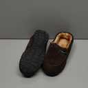 MIXIN Mens Slippers Indoor Outdoor Memory Foam House Shoes Anti-Slip Moccasins Slippers for Men (9.5, Dark Brown)
