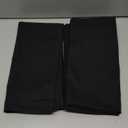 MIULEE 24x24 Inch Pack of 2 Decorative Linen Pillow Covers Boho Farmhouse Modern Soft Accent Euro Shams Throw Pillows for Bed Neutral Cushion Covers Sofa Couch Living Room Home Decor, Black