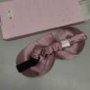 LitBear 100% 22 Momme Mulberry Silk Sleep Mask - 3D Contoured Eye Mask for Men Women, Soft Breathable Sleeping Mask with Adjustable Strap, Perfect Blocks Light for Sleeping (Bean Pink)