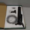 10X Magnifying Glass with Light and Clamp, Magnifier with Light Hands Free3 Color Modes Stepless Dimmable, 72 LEDs Real Glass Lens Magnifying Lamp for Close Work, Repair, Reading, Craft (Black)