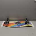 Nattork Complete Kid Skateboards 29" x 9" Youth Cruiser Skateboard for Beginners Double Kick Deck Concave Girls or Boys Skateboard (Rainbow)