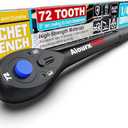 Aiourx 1/4" Drive Ratchet, 72-Tooth Ratchet Handle, 7 inch Quick Release Reversible Socket Wrench, CR-V Steel Made, Mechanical Maintenance, Bicycle Repair, DIYer