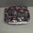 Jiuguva Breast Cancer Awareness Socks Wristbands Set Camo Pink Ribbon Crew Socks (kids sizes) Black Wristbands for Sports