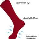 2 x Teen Youth Baseball Socks Boys Teens Softball Socks and Belt Set for Baseball,Soccer.(1 Sock with 1 Belt). (Red, L)