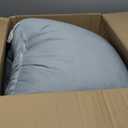 Klear Vu Velour Reading Pillow Bed Back Rest Pillow with Arms and Pockets for Gaming, Working on Laptop, Watching TV, Lumbar Support Perfect for Adults, Teens, Kids and Pregnancy, Gray