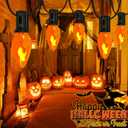 Flickering Flame Light Bulbs 25 Pack, C7 Halloween Orange Flame Replacement Bulbs Flickering Bulbs, E12 Candelabra Light Bulbs for Halloween Lights, Night Light, Candle, Chandelier Decor, 1 Watt