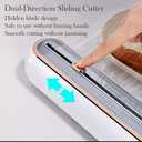 EasyCutter- The Premium Effortless Cling Film Dispenser for Every Kitchen by COZYTO (Amazing Gray)