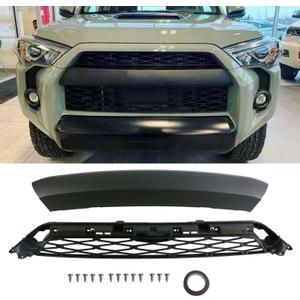 PACEWALKER Front Grill for 4Runner Accessories 2020 2021 2022 2023 Upper Grill with Accessory Matte Black Replacement ABS