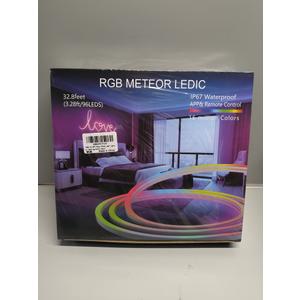RGB Meteor Ledic ,32.8FT /96LEDS 16 Million Colors with Remote and APP Control for Indoors Outdoors Bedroom Room Home Decor