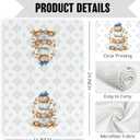 Chinoiserie Fall Pumpkin Kitchen Dish Towels 16x24 Inch Set of 2, Blue and White Chinoiserie Grand Millenial Bow Pumpkin Decorative Hand Towel Tea Towels for Kitchen, Fall Bathroom Decor