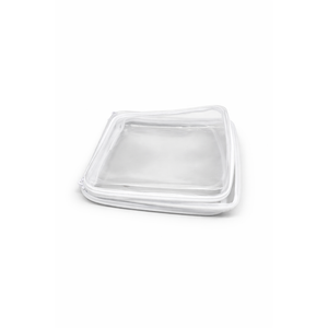 2 Pcs Clear Hard Shell Zipper Case, Hard Shell Zipper Case for Snacks, Makeup, Pencils and Toys, Clear Bag for Travel and Easily to Take with (Large)