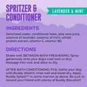 4 x Buddy Splash Spritzer & Conditioner for Dog Grooming, Lavender & Mint, 16 oz. Bottle