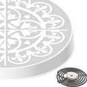 Sensi Temp Electric Stove Burner Covers - Protect Stovetop - Set of 4, 10 and 8 inches Grey Tile Electric Stove Covers