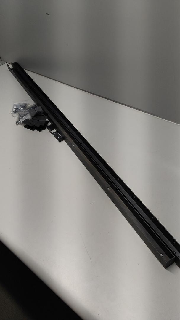 2 45" Long Black Metal Bars