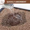 Non Slip Bath Mat, Heavy Duty Absorbent Quick Dry Bathroom Rugs, Upgrade Rubber Ddging Washable Bathroom Floor Mats Fit Under Door Bathtub Shower Room, Brown 24x16