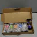 Sand Timer Set, 6 Colors Hourglass Sand Timers 1/3/5/10/15/30 Minutes Sandglass Timers Sand Clock Timer for Classroom Games Home Office Decor Cooking with Protective Cover, 6 Pack