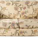 Lamberia Printed Sofa Cover for 2 Cushion Couch High Stretch Sofa Slipcovers 3 Piece Loveseat Slipcover with Two Separate Cushion Covers Elastic Bottom Floral Pattern (Blooming Flower, Loveseat)