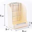 CalPalmy Hay Feeder for Rabbits, Guinea Pigs, and Chinchillas - Minimize Waste and Mess with 5.5" x 3.5" x 7.4" Hanging Alfalfa and Timothy Hay Dispenser