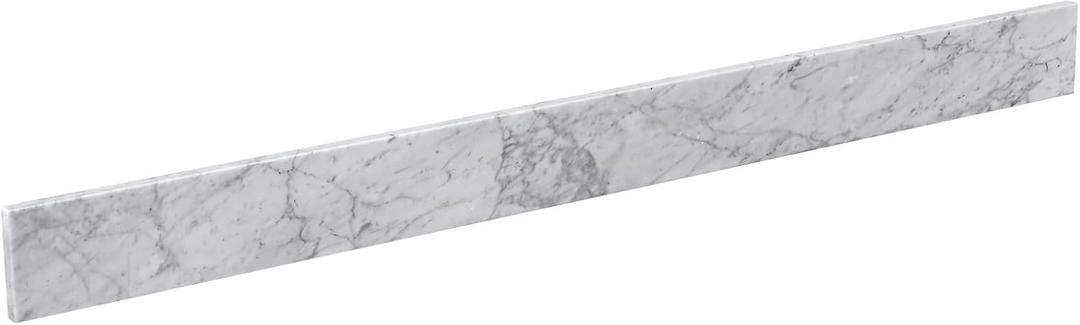48 Inch Natural Marble Bidesplash for Bathroom Vanity Sink Top,Universal Bathroom Vanity Backsplashes,48 in. W x 4 in. H Backsplash in Carrara Marble