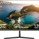 SANSUI Monitor 27 Inch IPS 100Hz Computer Monitor, FHD 1080P HDR PC Monitor with HDMI Ports Adaptive Sync Tilt Adjustable Frameless VESA Compatible for Office and Home