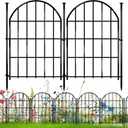26 Pack Decorative Garden Fence, 22in X 28ft Arched No Dig Fence Border, Garden Edging Border, Rustproof Metal Animal Barrier with Ground Stake for Dog, Rabbit, Outdoor Yard Patio Decor