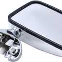 A Pair of Door Mirrors Chrome Manual Side View Mirrors Set For 87-88 Toyota Pickup Truck 4 Runner