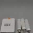 DASITON USB LED Flame Effect Light USB Flame Candle Bulb Flameless Tea Lights Candles Flickering Bright Tealights for Indoor Outdoor Home Party Decor (3 Pack)