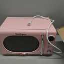 Nostalgia Countertop Microwave Oven with Easy Clean Interior - Retro Microwave with LED Display & Child Lock- Compact 0.7 Cu. Ft. Oven With 12 Pre-Programmed Settings for Quick Cooking- 700-Watts-Pink