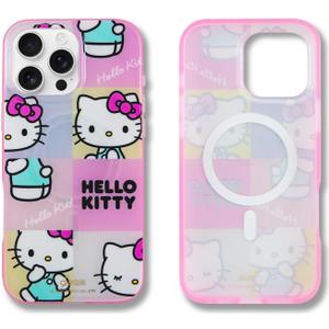 Sonix x Sanrio Phone Case for iPhone 16 Pro Max | Compatible with MagSafe | 10ft Drop Tested | Hello Kitty Grid
