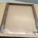 Abtgt 16x20 Canvas Floating Frame with 0.9" Deep, Brown Floater Frame for Canvas Paintings with Adhesive, Vertical or Horizontal Wall Art frame for Prints Oil Painting Diamond Decor, 1 Pack.