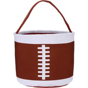 XinblueCo Baseball Basket Easter Baskets for Canvas Easter Egg Hunt Baskets